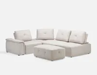 KAMEO modular sectional sofa with movable backrests