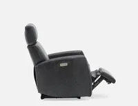 PERRY 100% leather power-recliner armchair with usb port