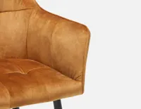 OCTAVE velvet dining armchair