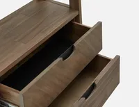 DINA acacia wood bookcase