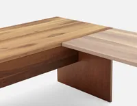 FRANKE walnut veneer desk 200 cm