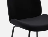 JUDITH velvet counter stool with backrest 68 cm