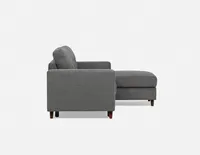 RENEE right-facing sectional sofa-bed with storage