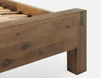 HAMBURG acacia wood king bed