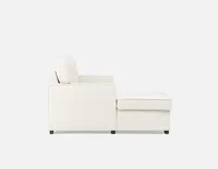 GUYLAINE left-facing sectional sofa-bed with storage