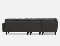 WARREN right-facing sectional sofa with detachable unit