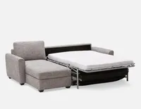 AVANTI sectional sofa-bed with memory foam mattress and storage