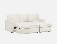 GUYLAINE right-facing sectional sofa-bed with storage