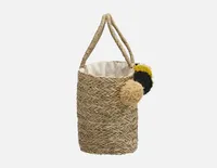 ROSIE woven straw tote bag