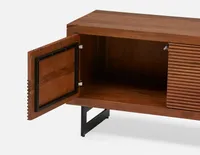 LYON acacia wood media unit