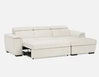 ODETTE sectional sofa-bed with storage