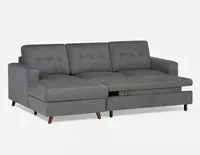 RENEE left-facing sectional sofa-bed with storage