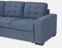 CAROLE left-facing sectional sofa-bed with storage