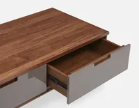 PENDA walnut veneer coffee table 120 cm