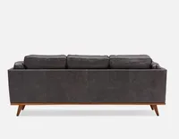 ROWAN 100% leather 3-seater sofa