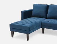 TODD interchangeable sectional velvet sofa