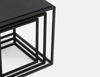 SILHOU set of square nesting tables