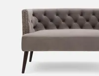 BAGDA tufted velvet loveseat