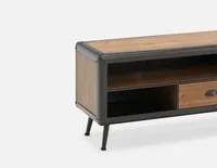 GRANT fir wood and metal media unit