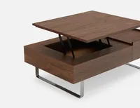 EVO walnut veneer lift-top storage coffee table 120 cm