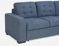 CAROLE right-facing sectional sofa-bed with storage