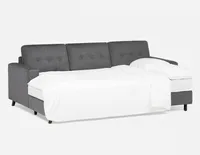 RENEE left-facing sectional sofa-bed with storage