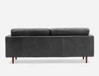 KINSEY 100% leather 3-seater sofa