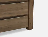 HAMBURG acacia wood 4-drawer chest