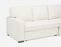 GUYLAINE right-facing sectional sofa-bed with storage