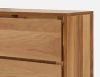 CLARENCE walnut veneer 4-drawer chest