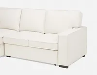 GUYLAINE left-facing sectional sofa-bed with storage