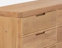 ANGERS acacia 6-drawer chest