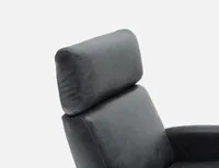 PERRY 100% leather power-recliner armchair with usb port