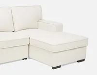 GUYLAINE right-facing sectional sofa-bed with storage