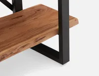 RENO acacia wood 5-tier bookcase