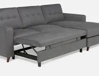 RENEE right-facing sectional sofa-bed with storage