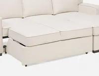 GUYLAINE right-facing sectional sofa-bed with storage