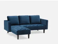 TODD interchangeable sectional velvet sofa