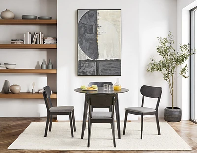 MONIKA mid-century modern 5-piece dining set