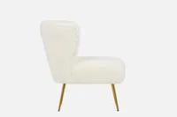 TILIO faux shearling accent chair