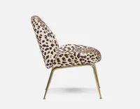 LEOPARD velvet leopard print accent chair