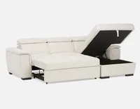 ODETTE sectional sofa-bed with storage