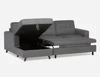 RENEE left-facing sectional sofa-bed with storage