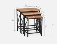 PERCY set of 3 nesting tables