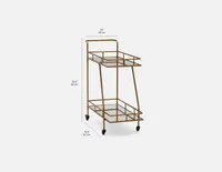 MARINGA mirrored cart