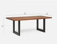 LYON acacia wood dining table 200 cm