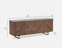 ARTO walnut veneer sideboard