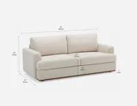 WESTON 3-seater sofa with storage