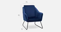 RAINER velvet armchair