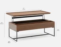 MATTEO coffee table with storage 120 cm